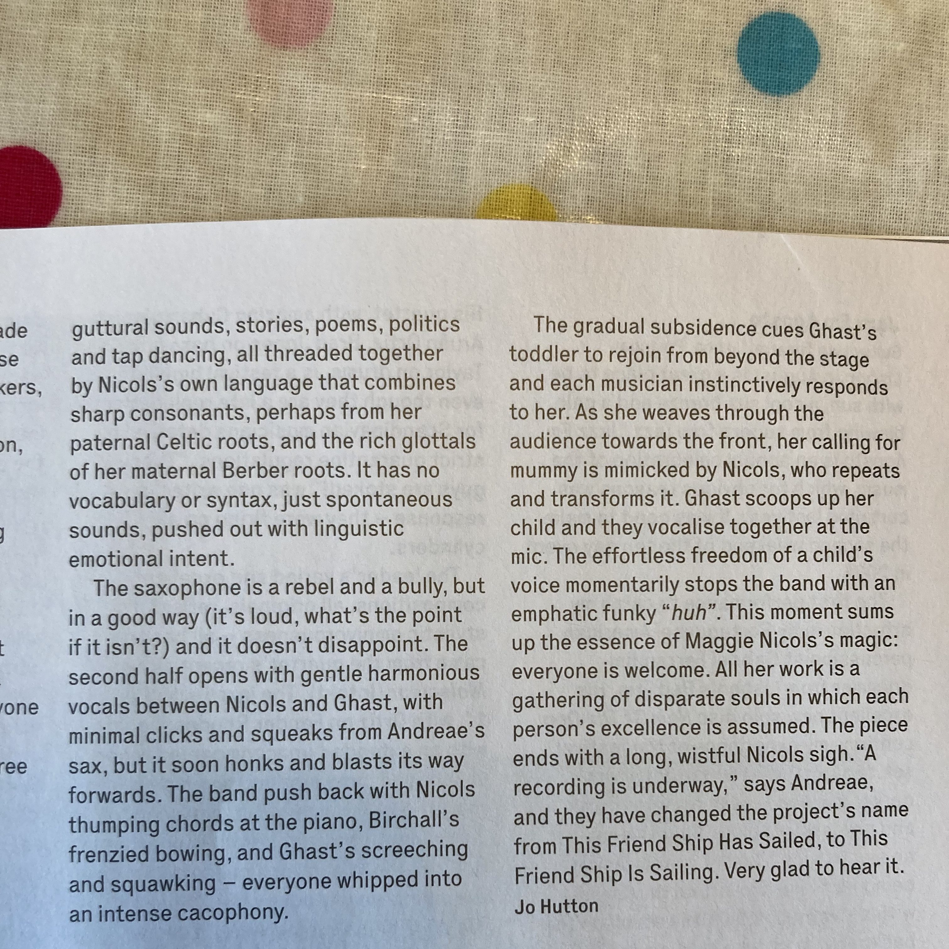 This Friendship is Sailing Cafe Oto review